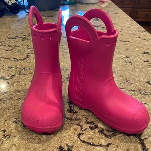 Little Girl’s Crocs Size Toddler 12 Used